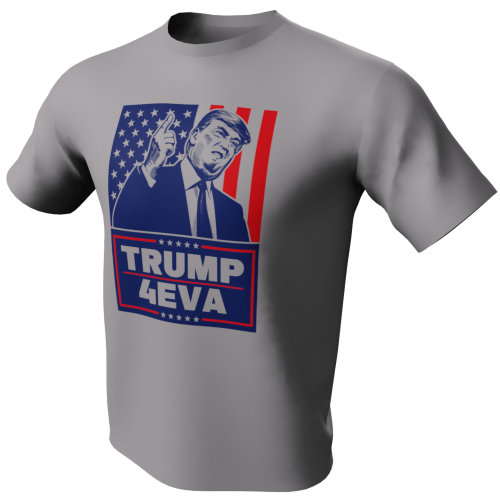 Trump 4eva T-Shirt - gray